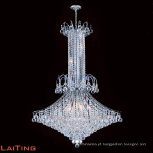 Big lustre de iluminação vintage lâmpada pingente de ferro e lustre de cristal